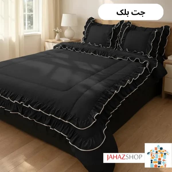 سرویس روتختی چیندار طرح دنیز فولدر دوزی — تصویر ۳