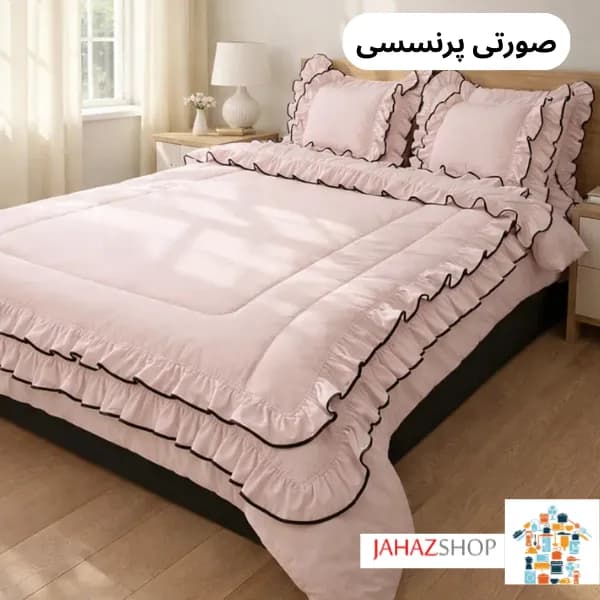 سرویس روتختی چیندار طرح دنیز فولدر دوزی — تصویر ۲