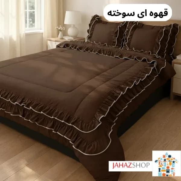 سرویس روتختی چیندار طرح دنیز فولدر دوزی — تصویر ۴