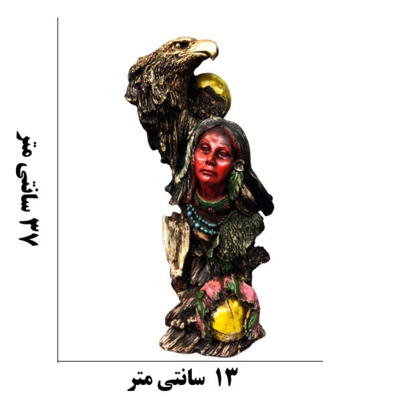 مجسمه مدل سرخپوست و عقاب — تصویر ۳