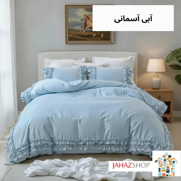 سرویس روتختی نخ پنبه ساده چیندار — تصویر ۲