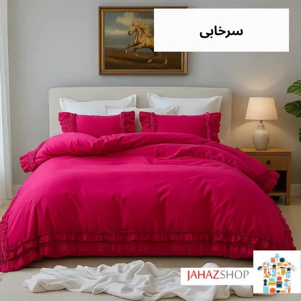 سرویس روتختی نخ پنبه ساده چیندار