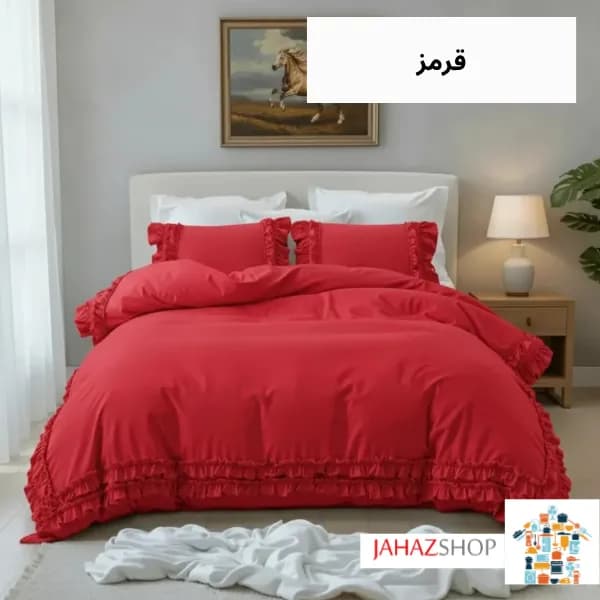 سرویس روتختی نخ پنبه ساده چیندار — تصویر ۳