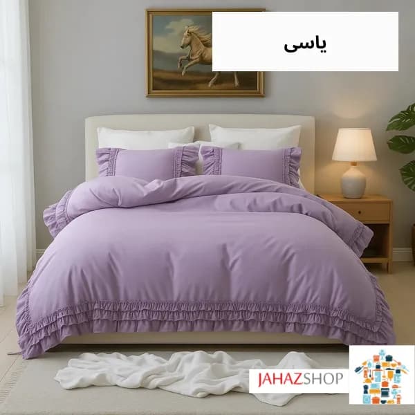 سرویس روتختی نخ پنبه ساده چیندار — تصویر ۶