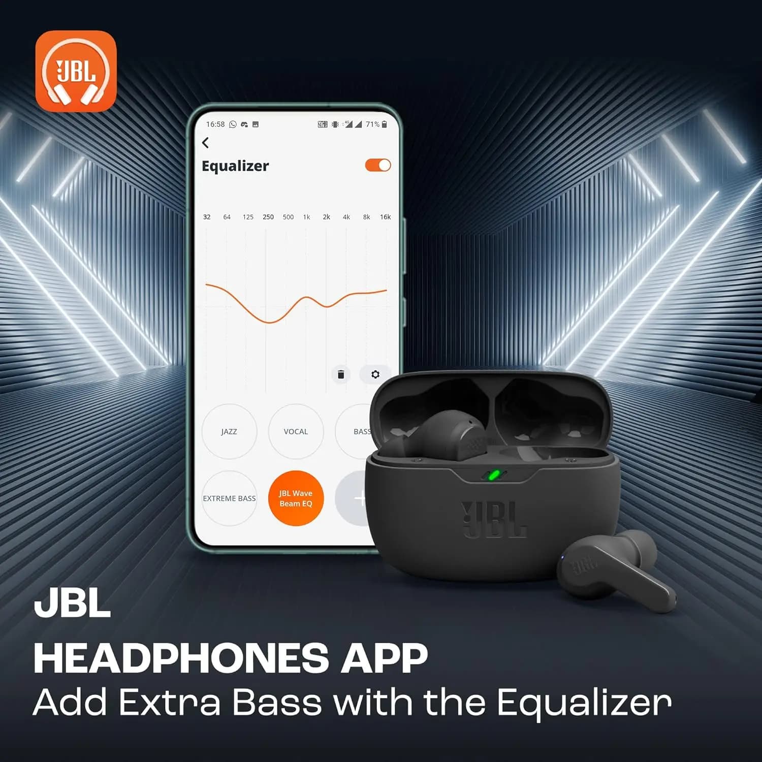هندزفری بلوتوثی جی بی ال مدل JBL Wave Beam — تصویر ۸