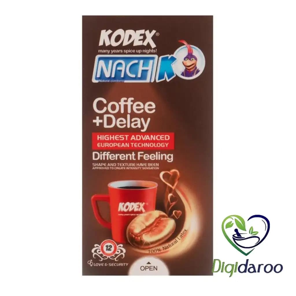 کاندوم تاخیری قهوه (Coffee + Delay)ناچ کدکس 12 عددی