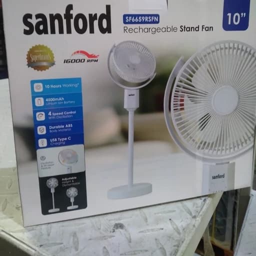 پنکه شارژی سانفورد مدل 6659 | خرید پنکه قابل حمل Sanford اصل