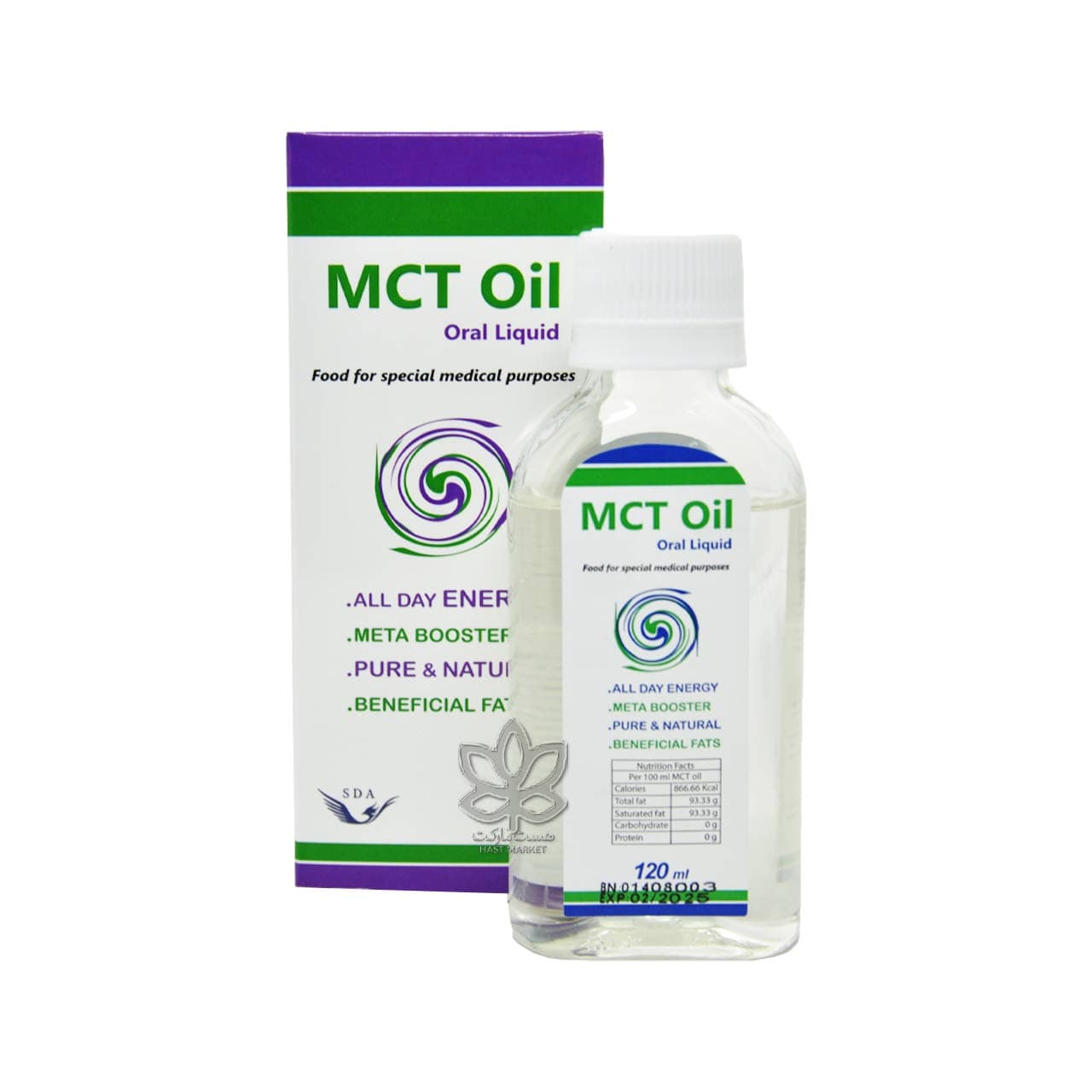روغن ام سی تی ( ام سی تی اویل ) mct oil خوراکی 120 میل – SDA — تصویر ۲