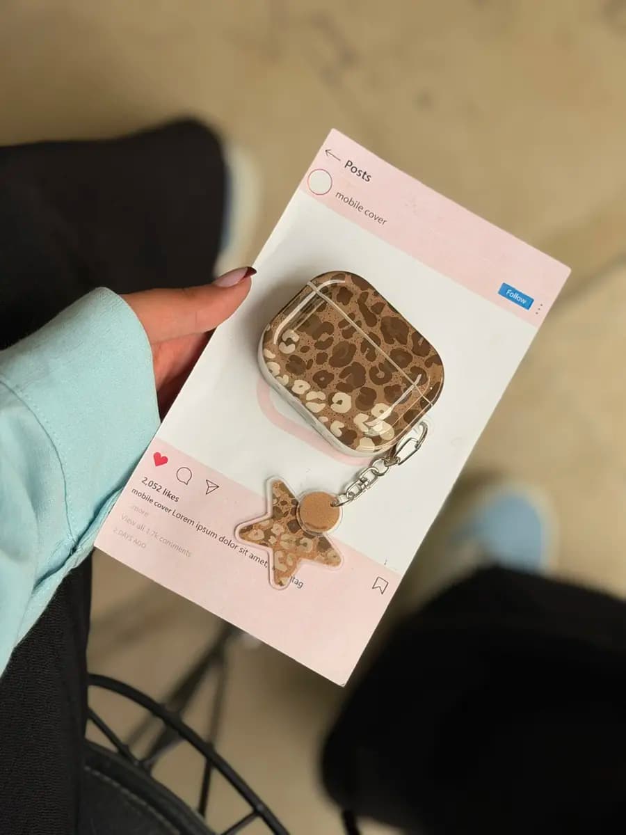 ایرپاد ست Minimal Leopard پلنگی مینیمال (a0343) — تصویر ۲