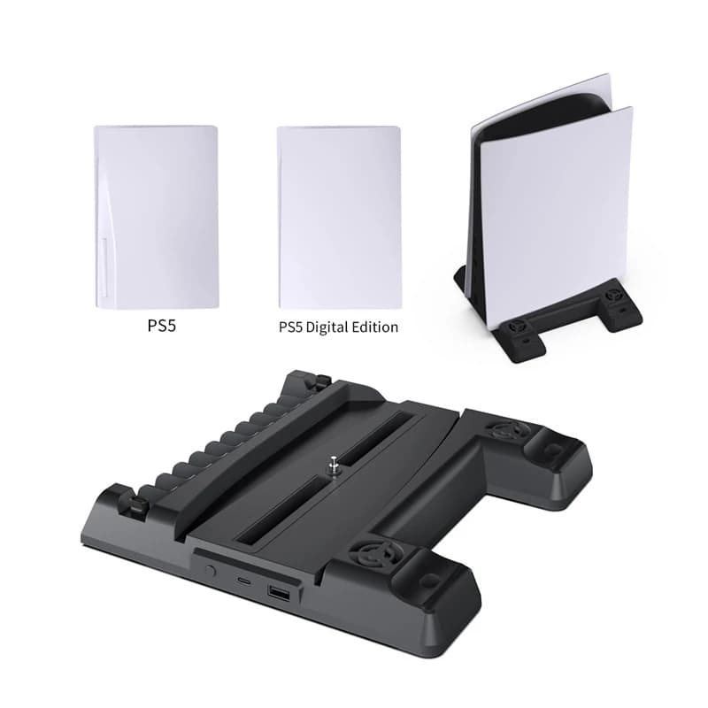 خنک کننده و شارژر دسته PS5/PS5 Slim دابی TP5-0593S — تصویر ۳