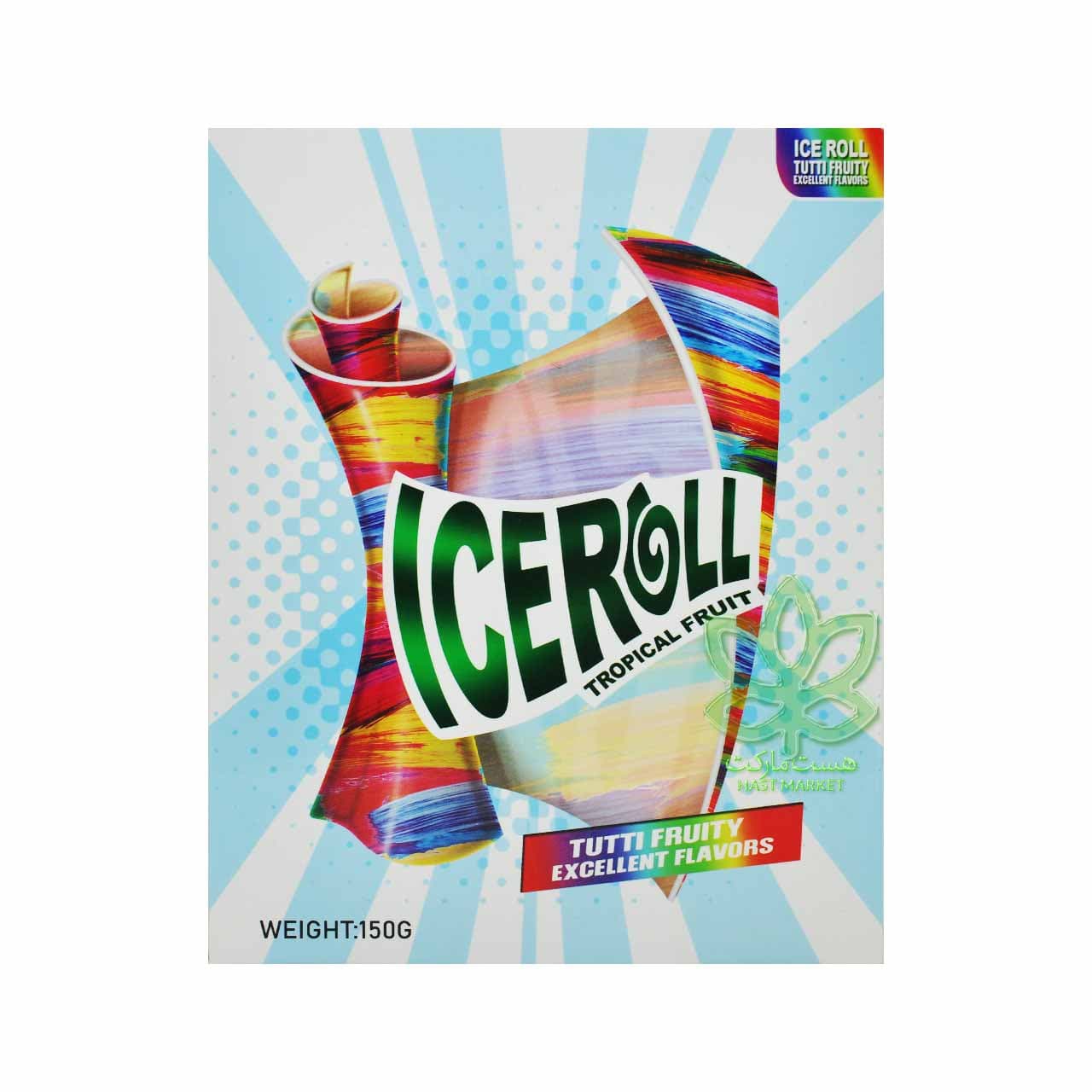 لواشک ایس رول میوه های استوایی 10 عدد – iceroll