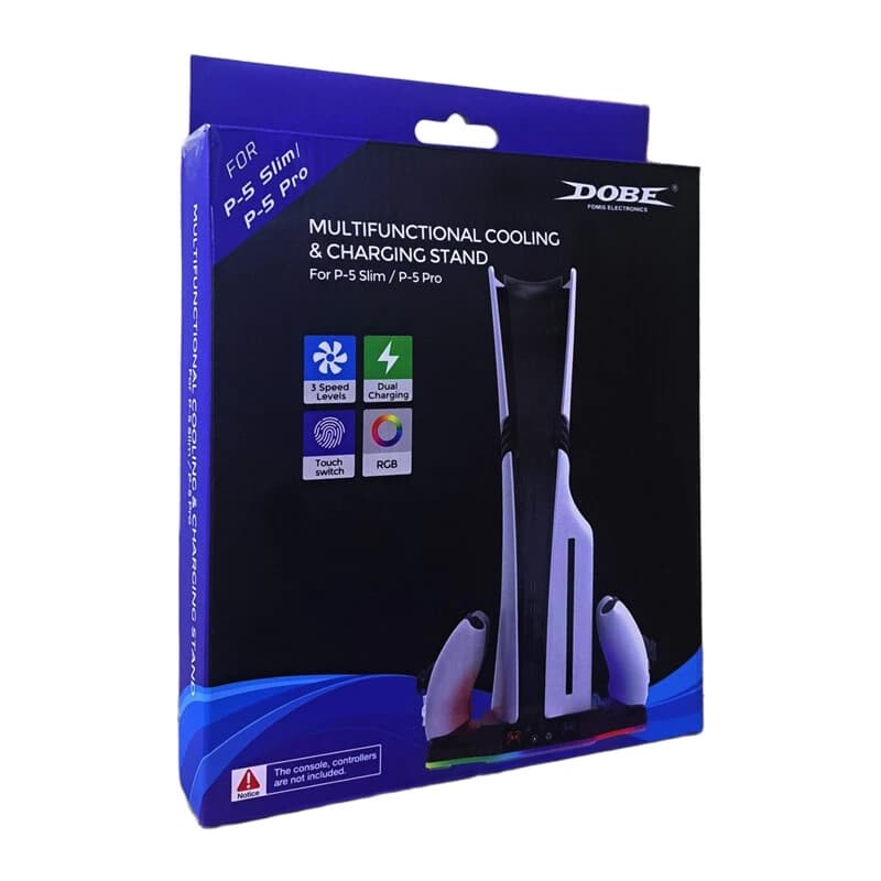 خنک کننده و شارژر دسته PS5 Slim/PS5 Pro دابی TP5-3583 — تصویر ۵