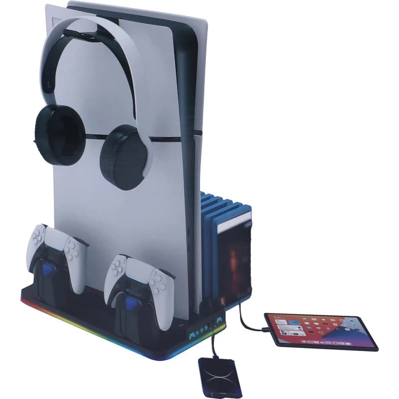 خنک کننده و شارژر دسته PS5/PS5 Slim/PS5 Pro دد اسکال DS-MZ8043 — تصویر ۲