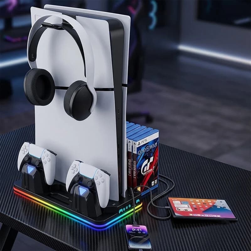 خنک کننده و شارژر دسته PS5/PS5 Slim/PS5 Pro دد اسکال DS-MZ8043