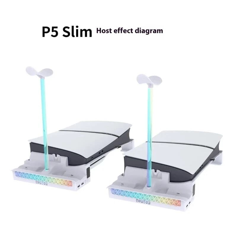 خنک کننده و شارژر دسته PS5 Slim/Pro پی جی تک GP-533S — تصویر ۳