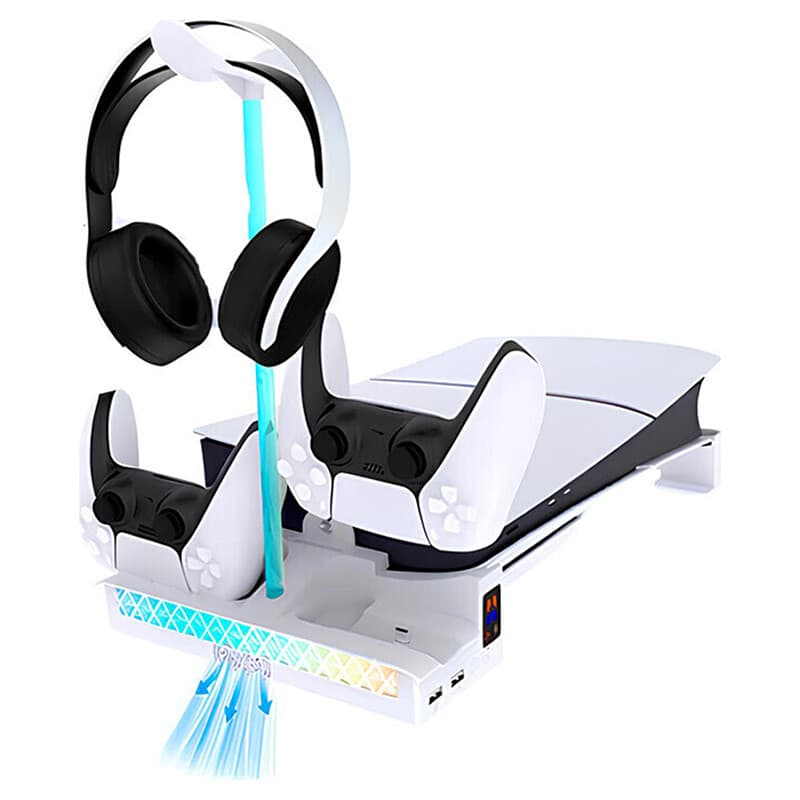 خنک کننده و شارژر دسته PS5 Slim/Pro پی جی تک GP-533S — تصویر ۶