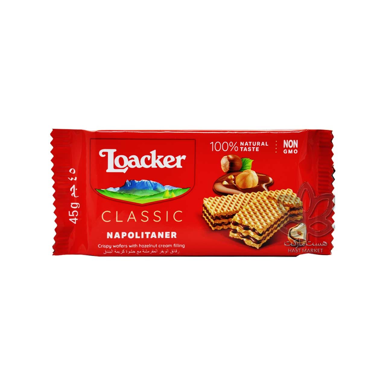ویفر فندقی ۴۵ گرم لواکر – loacker