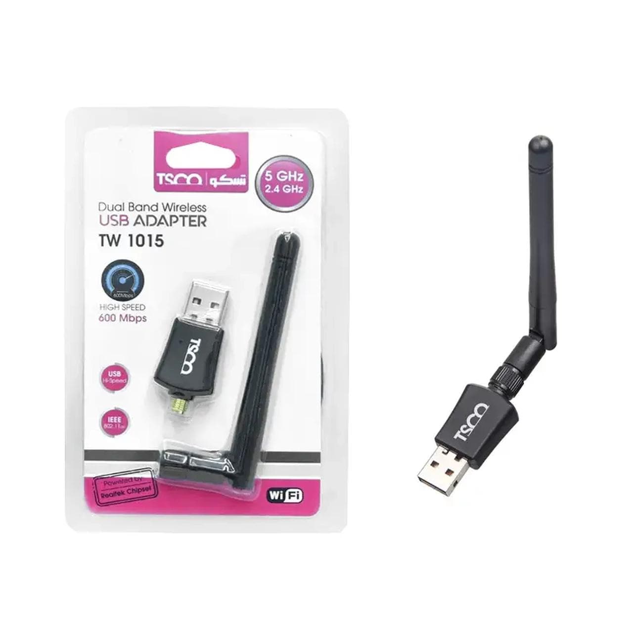 کارت شبکه TSCO مدل TW 1015 USB – مشکی — تصویر ۴