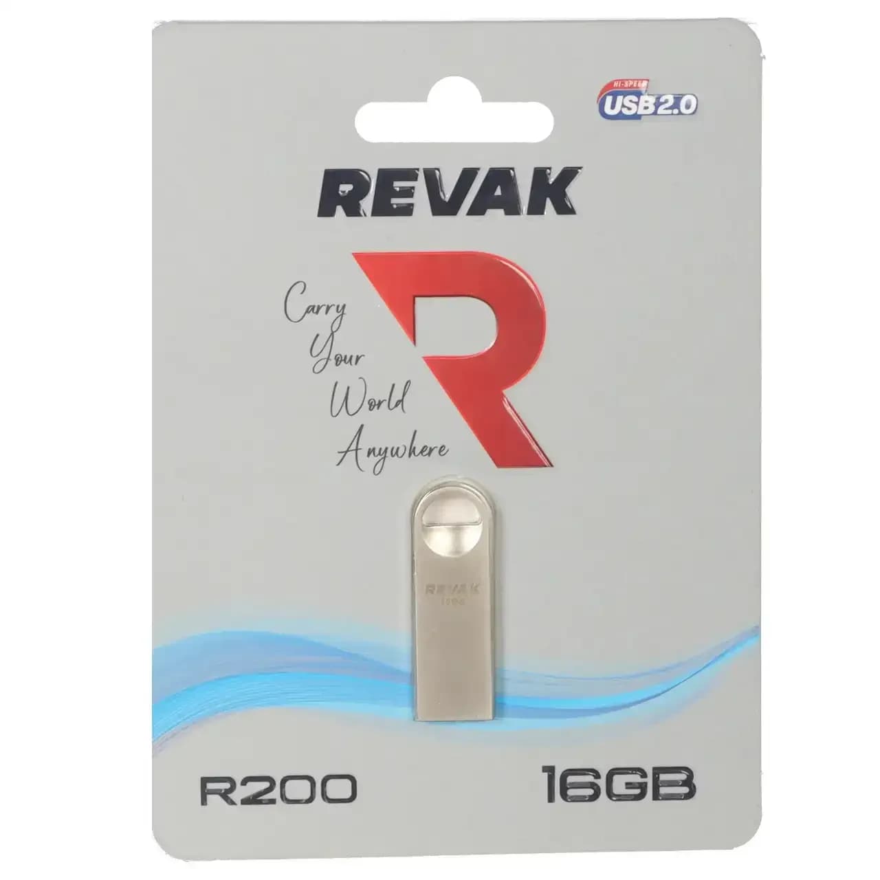 REVAK R200 USB2.0 Flash Memory – 16GB – نقره ای