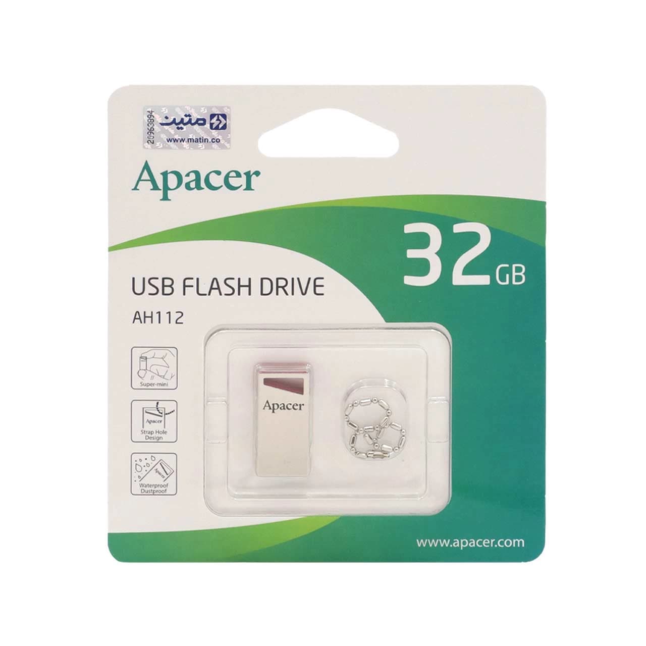 Apacer AH112 USB2.0 Flash Memory-32GB(گارانتی متین) — تصویر ۳