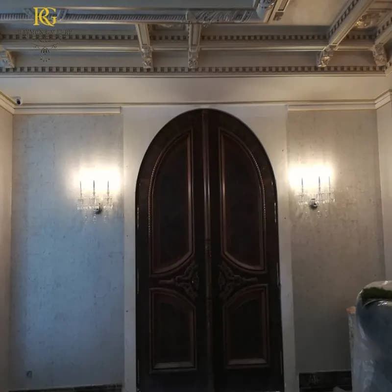 دیوارکوب 3 شاخه کریستالی با زنگوله های سفید