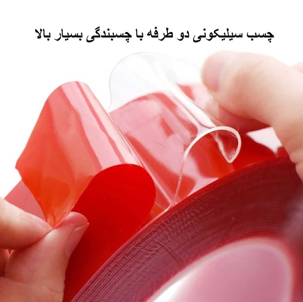 نوار چسب دو طرفه شفاف متراژ 5m (مدل Double Sided) — تصویر ۲
