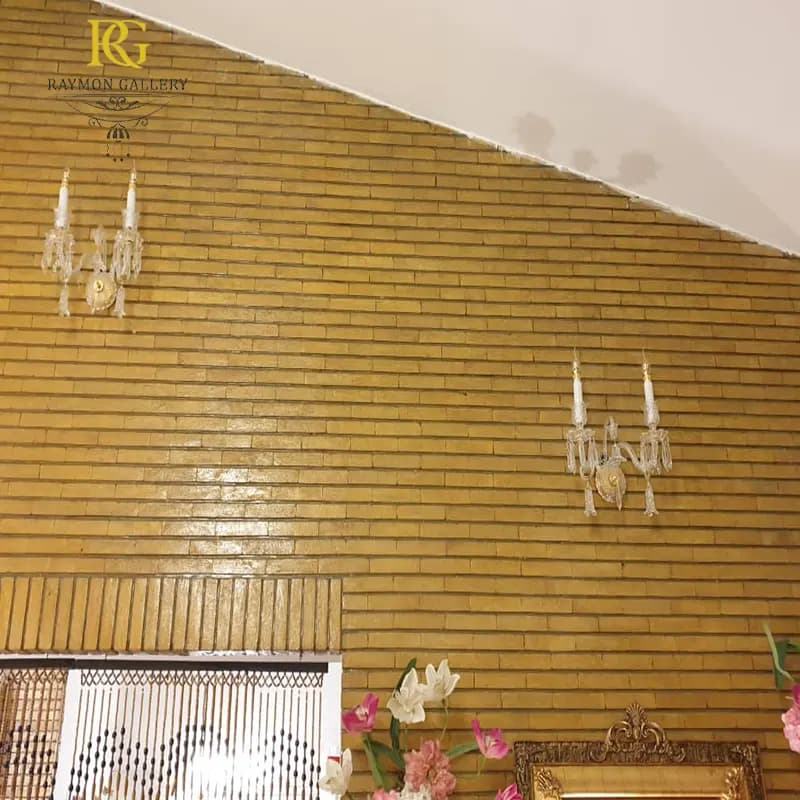 دیوارکوب 2 شعله بلوری باکارات سبک کلاسیک — تصویر ۴
