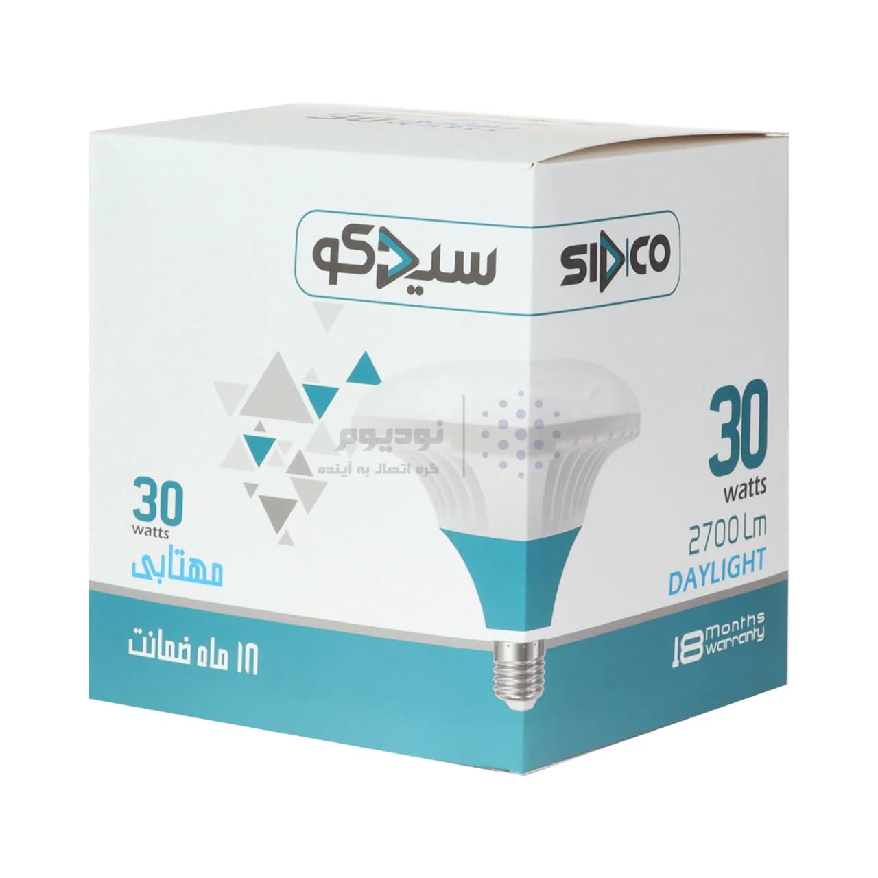 لامپ استوانه ای Sidco مدل E27 30W – آفتابی — تصویر ۱۰
