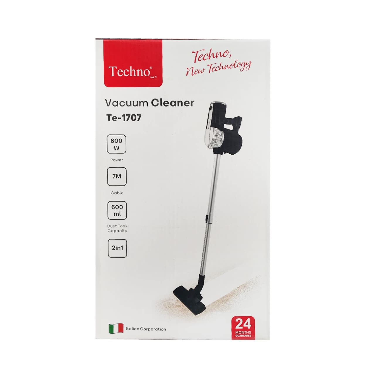 جاروبرقی عصایی Techno مدل Te-1707 600W – مشکی — تصویر ۱۰