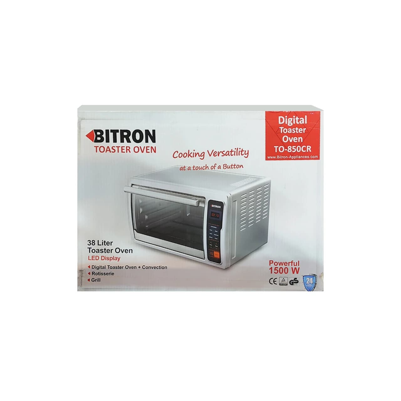 آون تستر Bitron مدل TO850CR 1500W – سفید — تصویر ۸