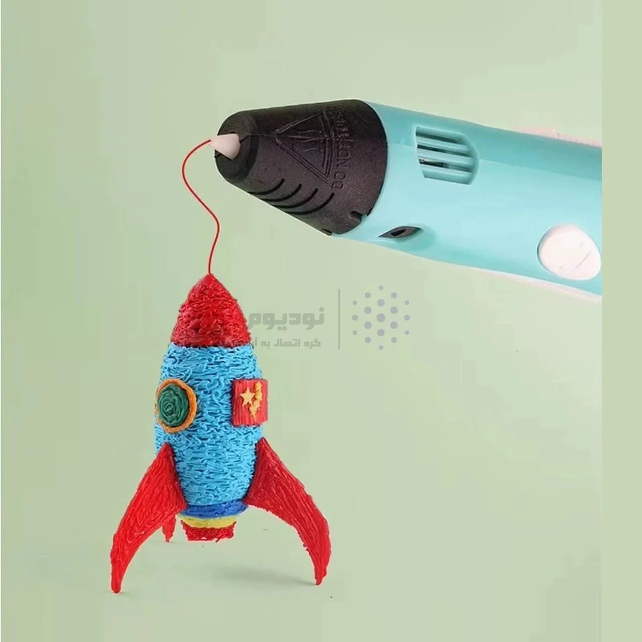 قلم سه بعدی طراحی مدل DX-100B – سفید آبی — تصویر ۴