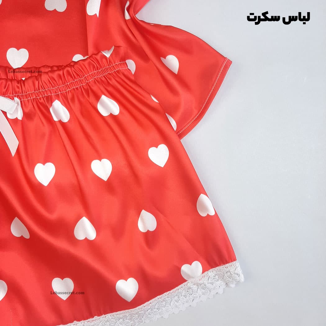 تاپ و شلوارک قلبی 1107 — تصویر ۲