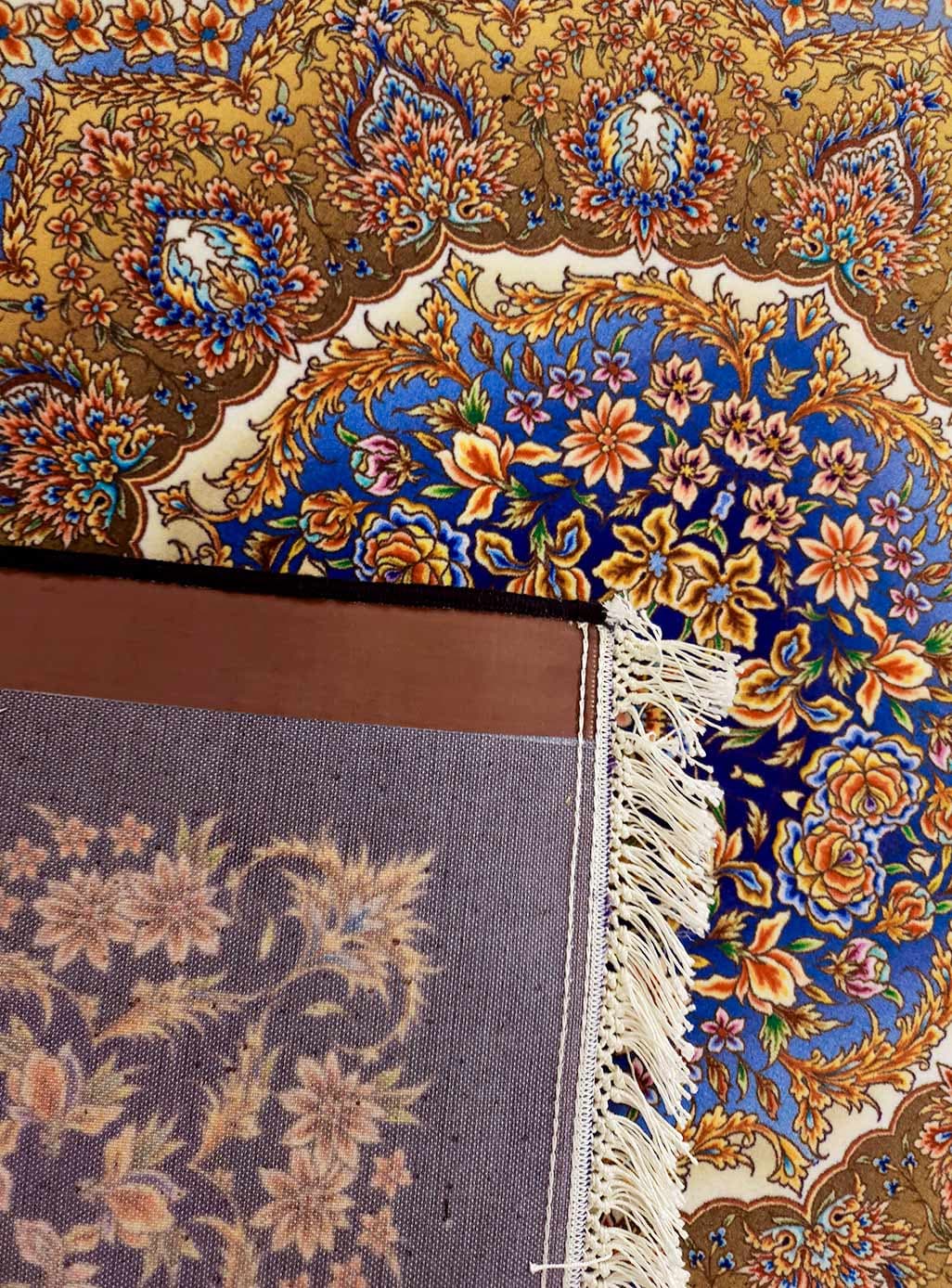 فرش تندیس طرح ساهر رنگ سرمه ای 1500 شانه کد 3146 — تصویر ۷