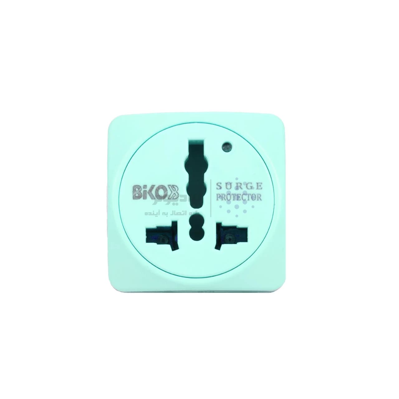 تبدیل و محافظ برق 3 به 2 Biko مدل A88 – سبز – RYL — تصویر ۳