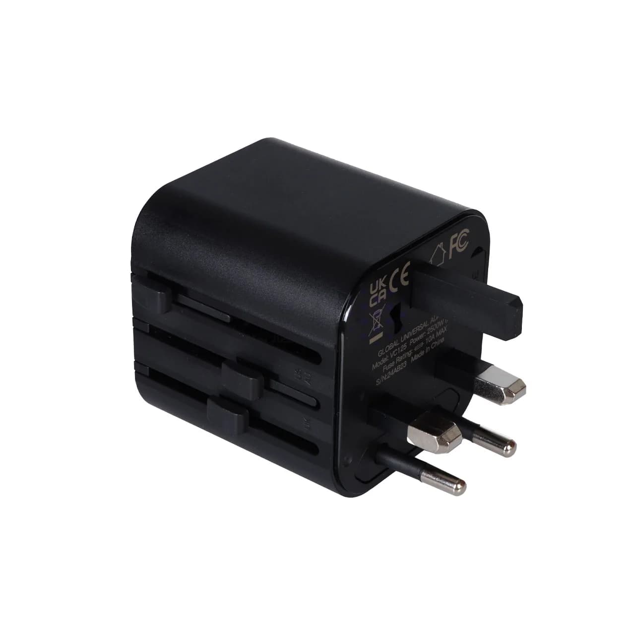 تبدیل برق VIPLATINA مدل VC125 – مشکی (گارانتی 12 ماه تعویض نیکان همراه) — تصویر ۳