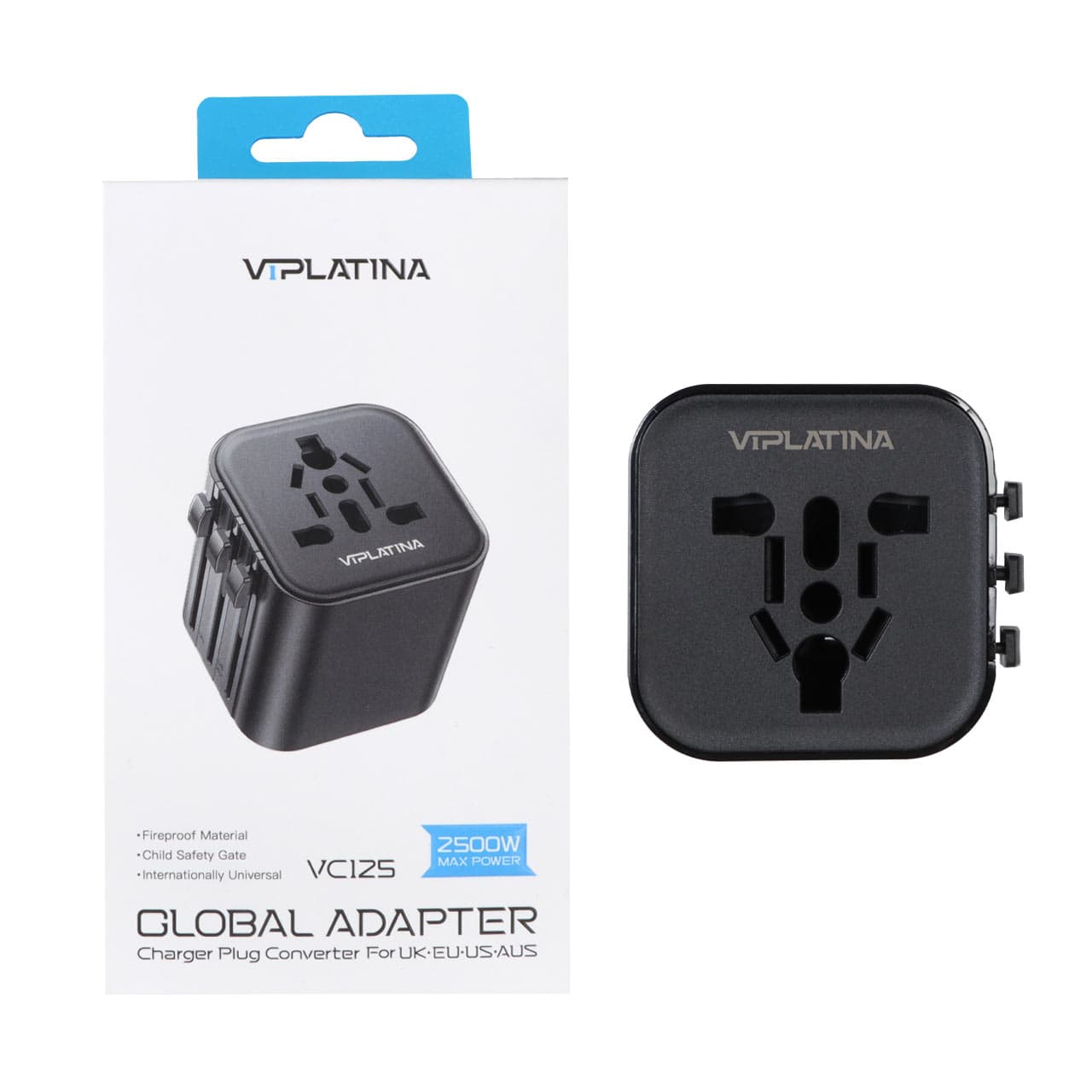 تبدیل برق VIPLATINA مدل VC125 – مشکی (گارانتی 12 ماه تعویض نیکان همراه) — تصویر ۵