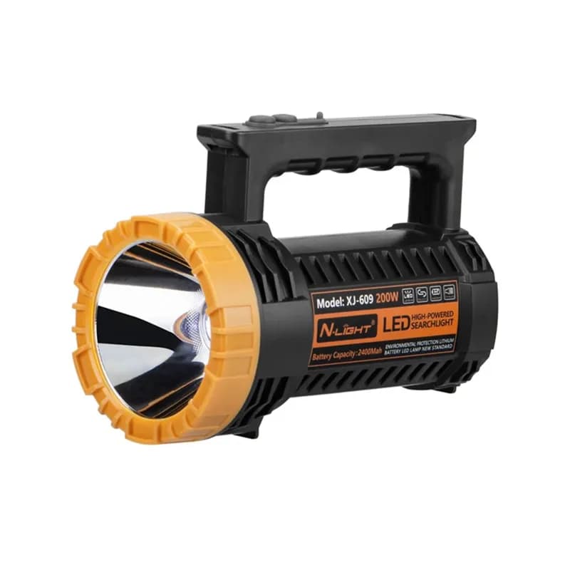 چراغ شارژی دسته دار ان لایت مدل N-Light XJ-609 با نور مهتابی