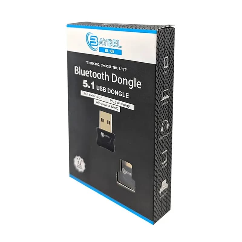 دانگل بلوتوث کامپیوتر USB ورژن 5.1 بایبل مدل BL-05 — تصویر ۳