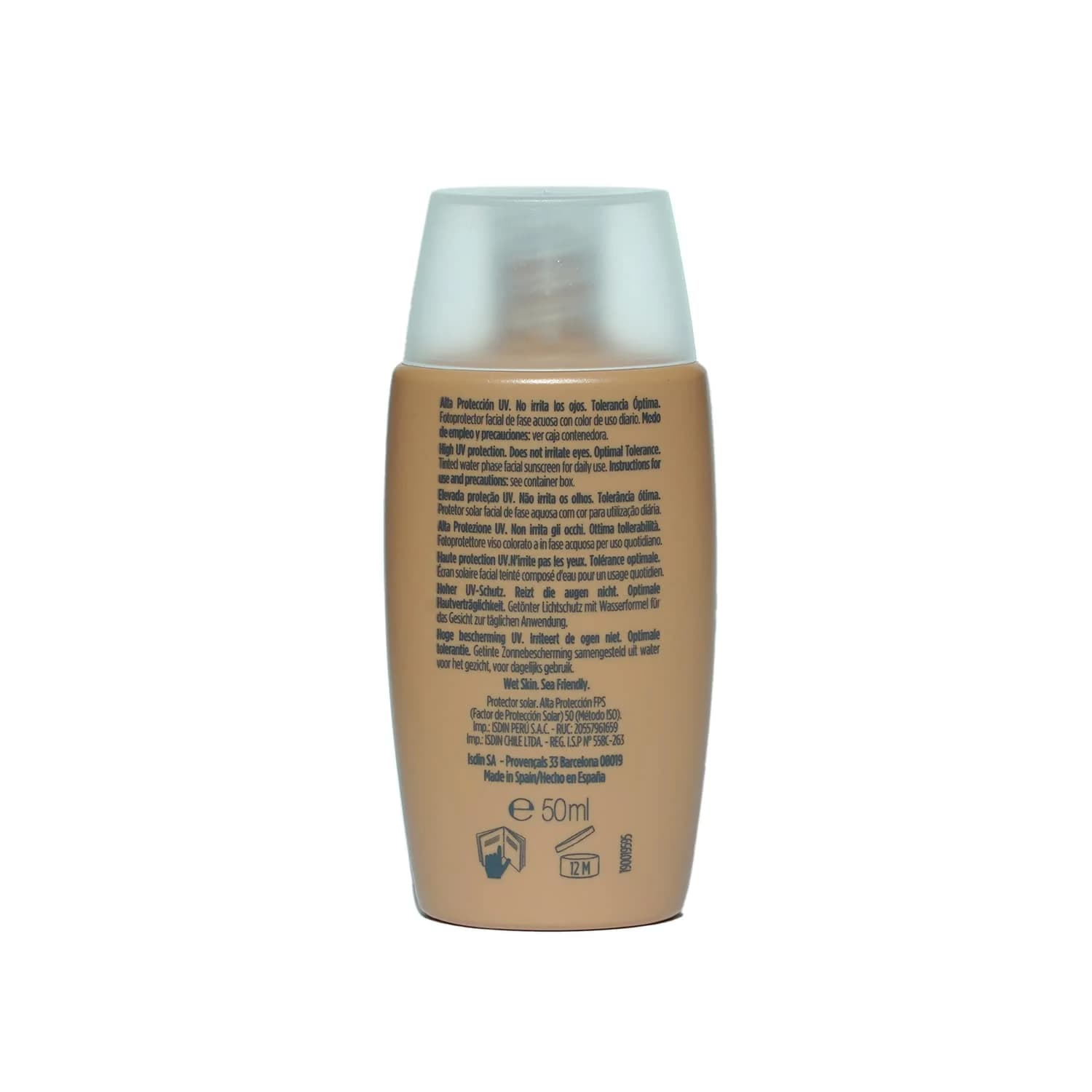 کرم ضد آفتاب رنگی ایزدین مدل Fusion Water medium — تصویر ۲