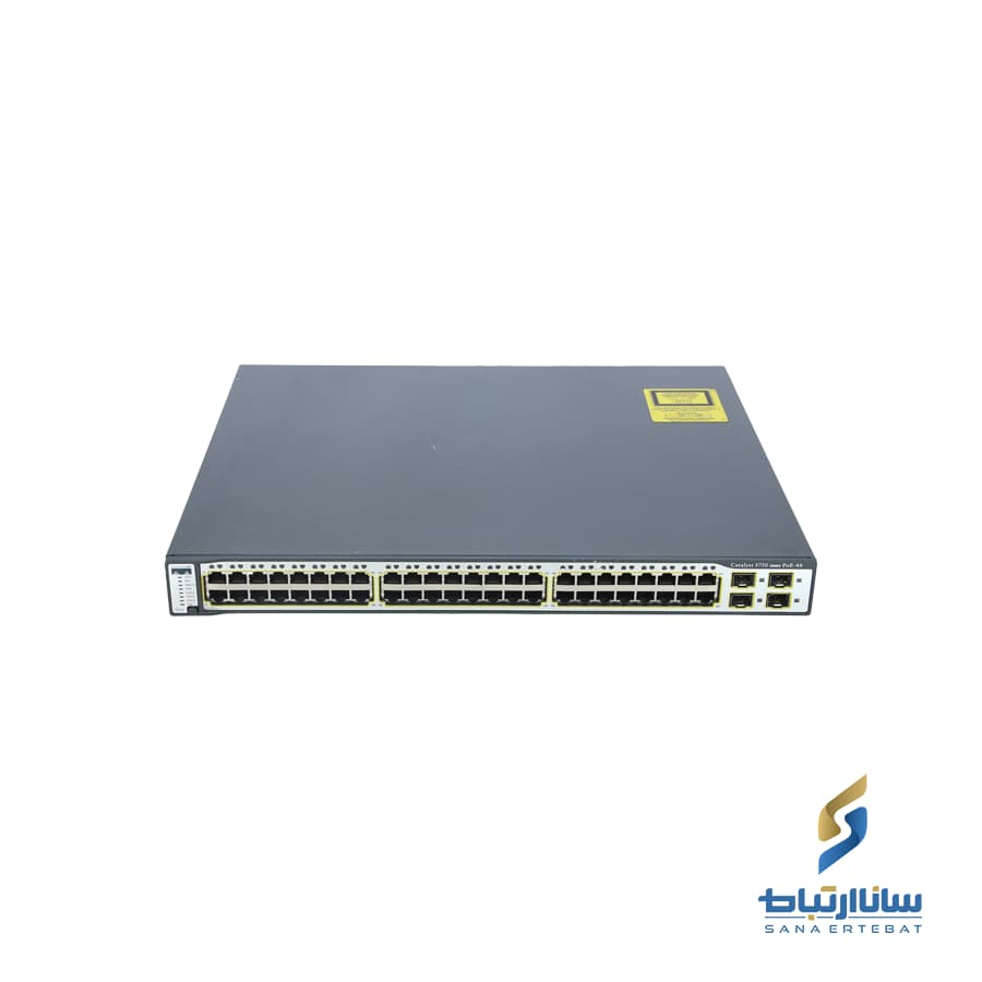 سوییچ 48 پورت POE سیسکو مدل WS-C3750-48PS-S — تصویر ۳