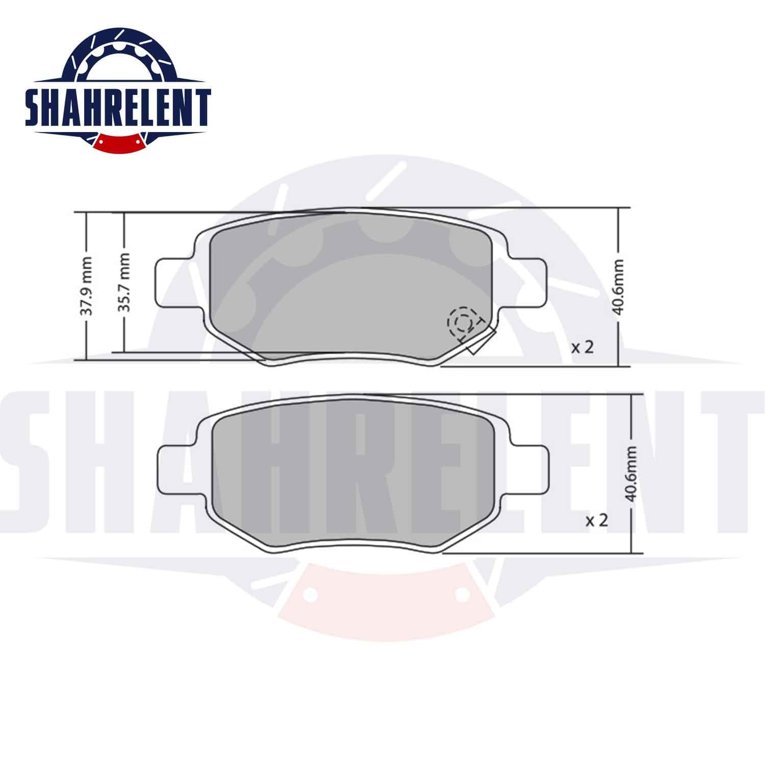 لنت ترمز عقب چری تیگو 7 برند اصلی چری (CHERY) — تصویر ۲