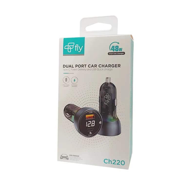 شارژر فندکی فلای PD 3A 30W مدل Fly CH220 — تصویر ۲
