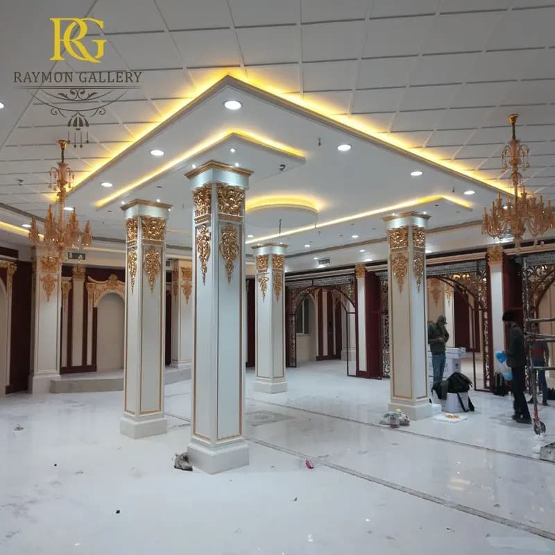 لوستر باکارات عسلی اتاق خوابی (12 شاخه) — تصویر ۴