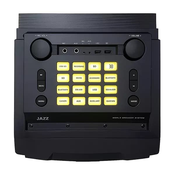 اسپیکر خانگی JZ 1021 6D دی جی لایت جاز — تصویر ۳