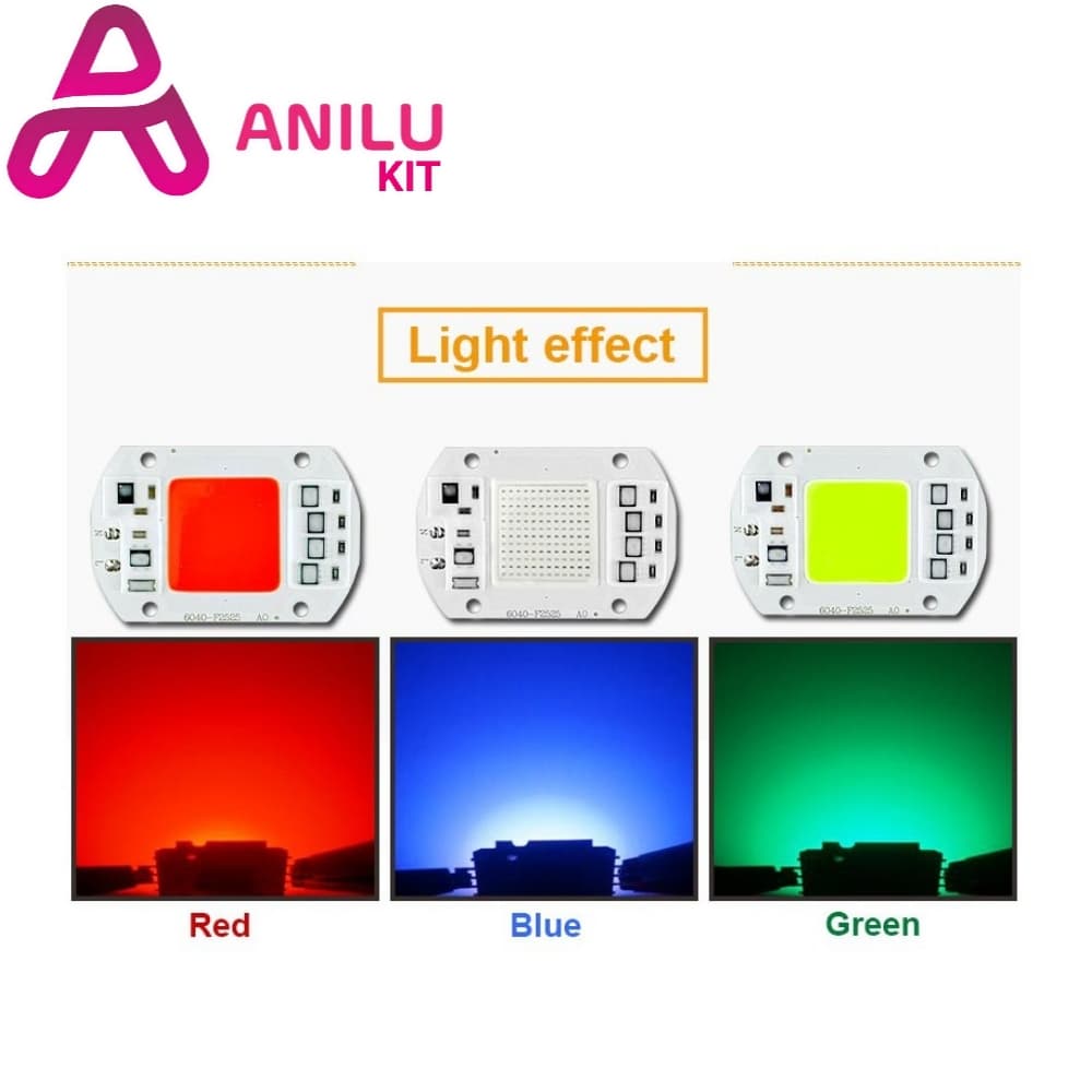 ال ای دی COB قرمز 50W 220V با درایور داخلی — تصویر ۴