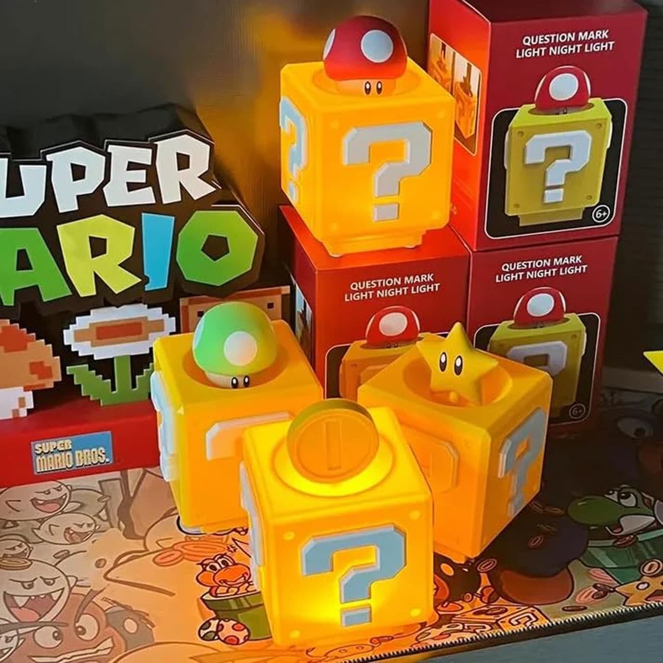 چراغ خواب رومیزی فانتزی سوپر ماریو super mario شارژی — تصویر ۳