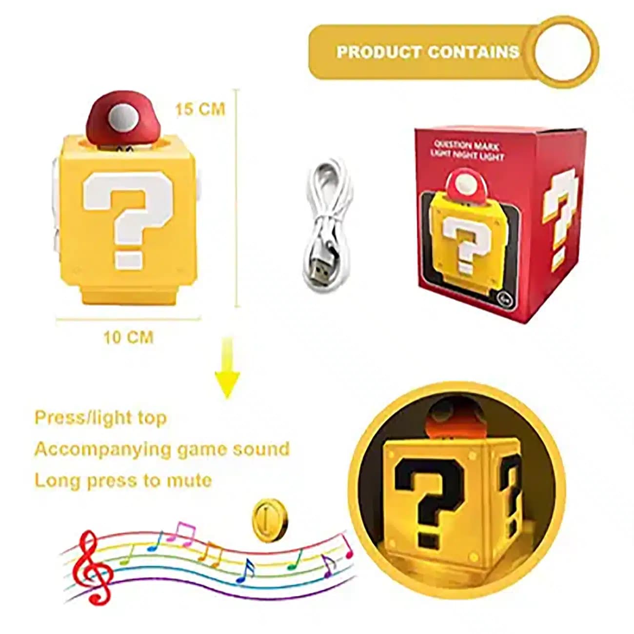 چراغ خواب رومیزی فانتزی سوپر ماریو super mario شارژی — تصویر ۸