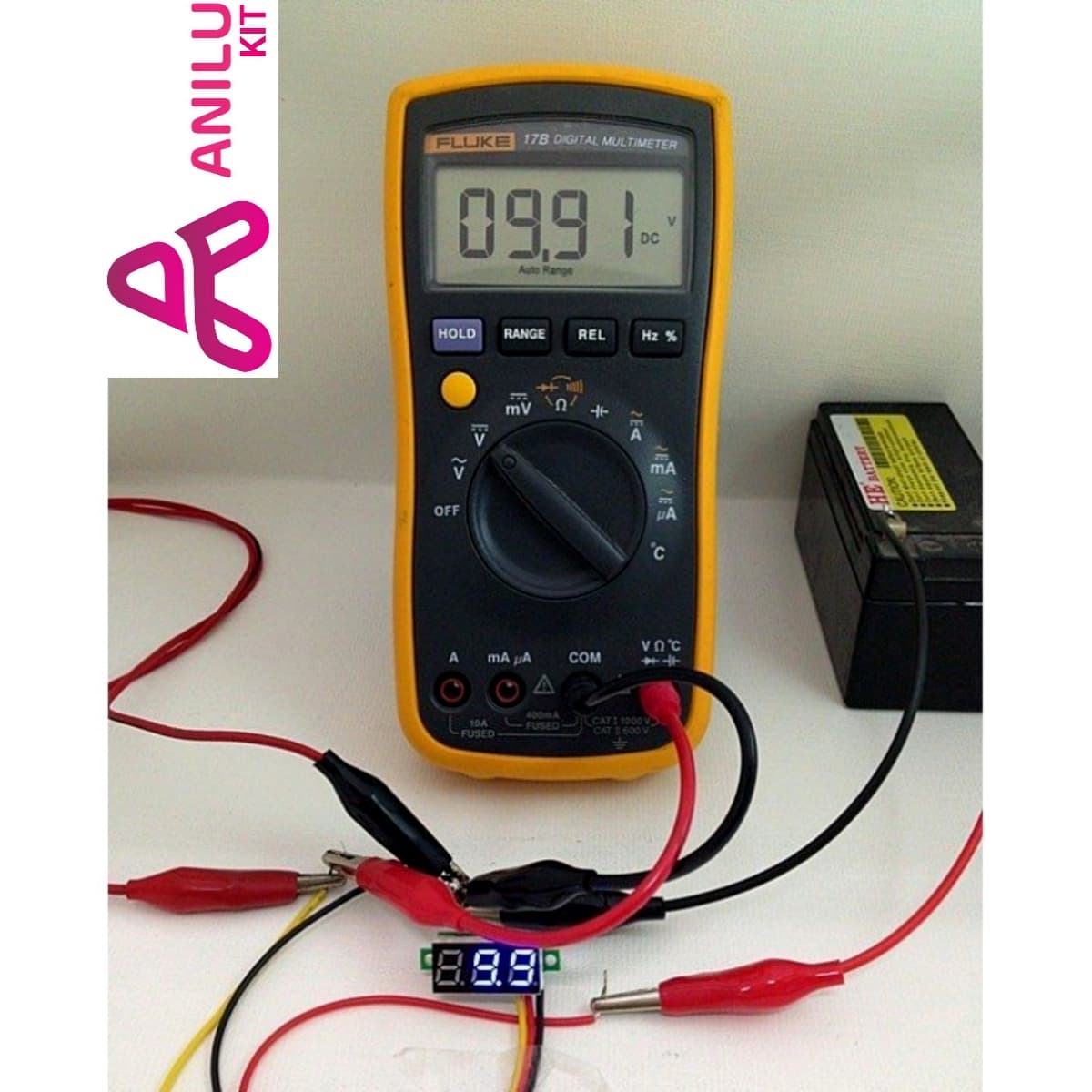 ماژول ولت متر 3 دیجیت DC0-100V سایز 0.28 اینچ — تصویر ۵