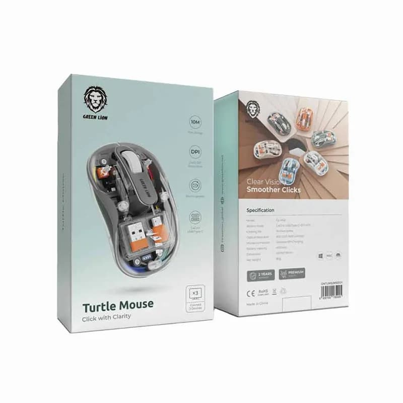 ماوس بی سیم و شارژی گرین لاین مدل Green Lion Turtle — تصویر ۲