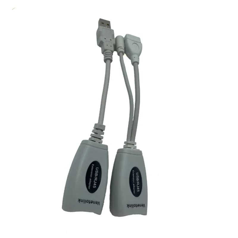 مبدل افزایش طول USB 2.0 تحت شبکه ونتولینک پاور دار طول 45 متر
